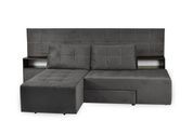 Диван Твинс PLUS 275х112см (Трансформер, Велюр, Серый) DNKTTWINSPLUS-Polo16 фото