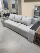 Диван Калифорния 250х100см (Трансформер, Рогожка, Светло-серый) GPkdklf-7 фото 5
