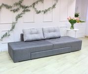 Диван Лайт 275х110см (Трансформер, Рогожка, Сірий з світло-сірим) DNKTDLLSLITE-14+7 фото 2
