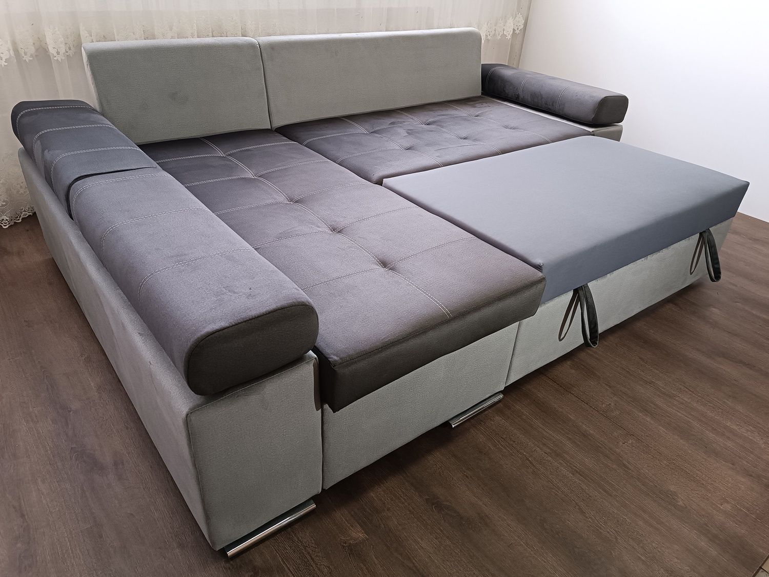 Диван Світоч 256х165см (Кутовий, Велюр, Лівий, Prestige2) Svitoch-KDMRK-L фото