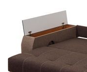 Диван Вигерия 240х100см (Прямой, Рогожка, Серый) GPDVGR-01 фото 3