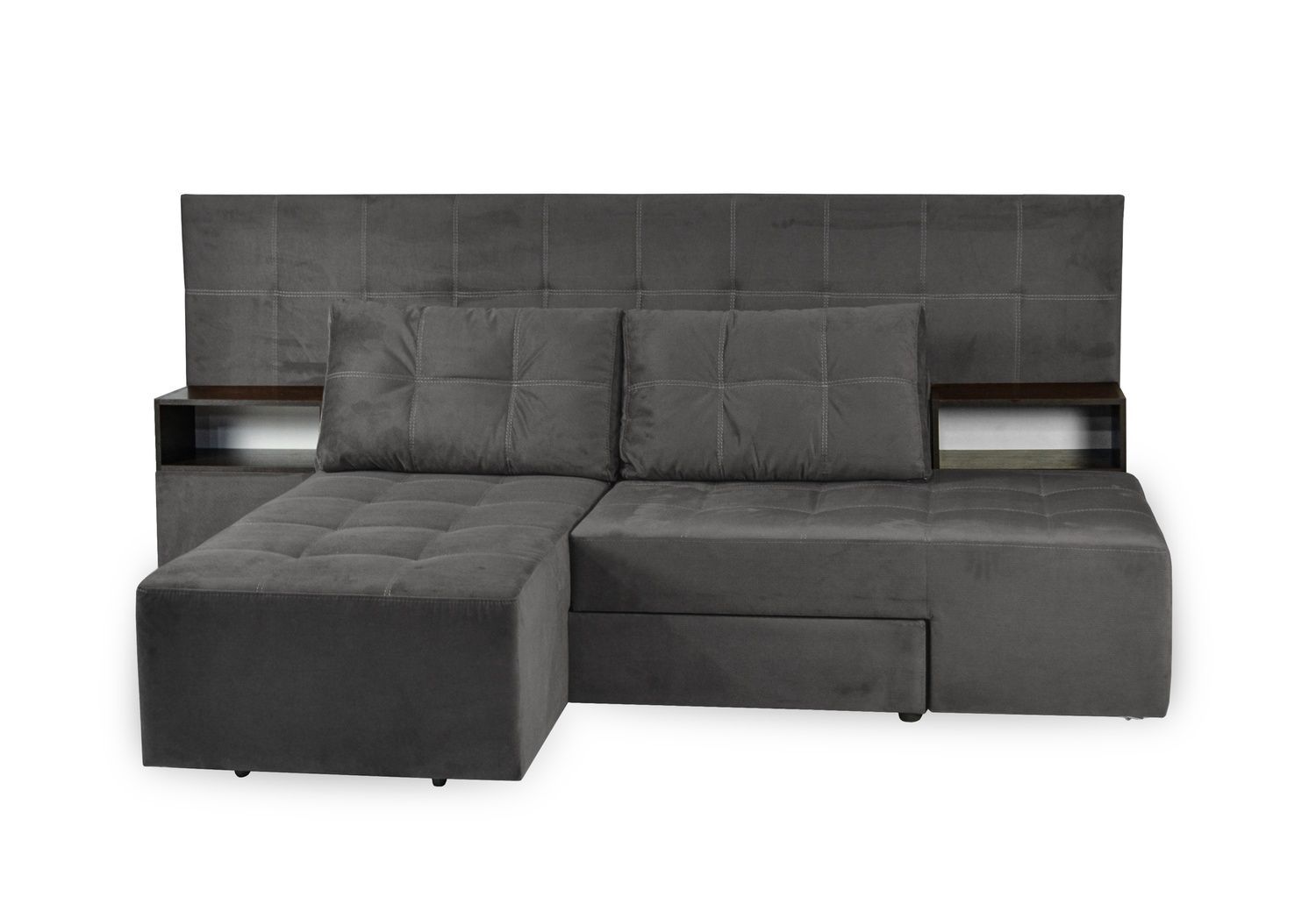 Диван Твинс PLUS 275х112см (Трансформер, Велюр, Кремовый) DNKTTWINSPLUS-Polo фото
