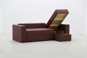 Диван Чемпион 230х145см (Угловой, Велюр, Бежевый) GPKCHMP-1 фото 7