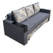 Диван Магнолия 225х100см (Прямой, Рогожка, Серый) GPDMGN-14-8 фото 2