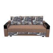 Диван Магнолия 225х100см (Прямой, Рогожка, Серый) GPDMGN-14-8 фото 6
