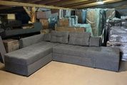 Диван Сорренто 290х210см (Кутовий, Рогожка, Бежевий з коричневим, Лівий) BLKDCT-21+3SNL фото 7