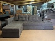 Диван Сорренто 290х210см (Кутовий, Рогожка, Бежевий з коричневим, Лівий) BLKDCT-21+3SNL фото 8