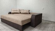 Диван Спарроу 240х100см (Прямий, Замша, Бежевий з коричневим) GLDSPRW-21-3 фото 6